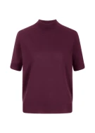Bluza z krótkim rękawem bordo