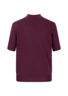 Bluza z krótkim rękawem bordo