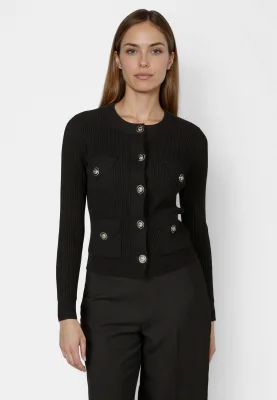 Przejdź do produktu MARC AUREL  Kardigan czarny z kieszeniami 