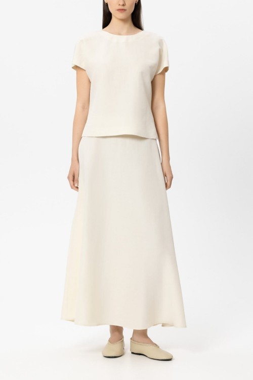 Przejdź do produktu LUISA CERANO Spódnica z  mieszanki lnu 