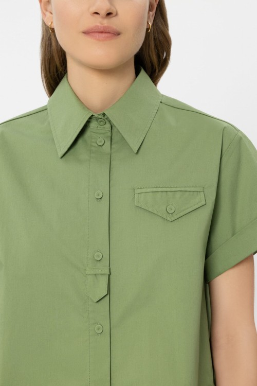 Przejdź do produktu LUISA CERANO Bawełniana koszula z krótkim rękawem 