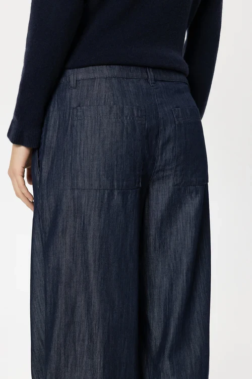 Przejdź do produktu LUISA CERANO Jeansy cienkie z szeroką nogawką