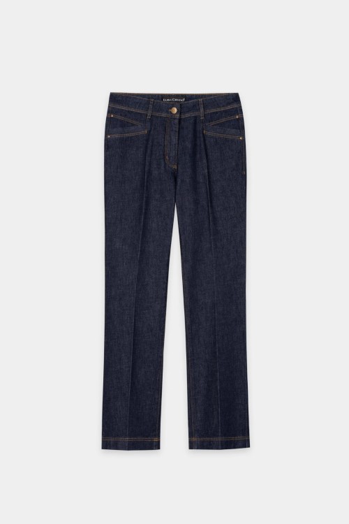 Przejdź do produktu LUISA CERANO  Jeansy ciemne o skróconym kroju 