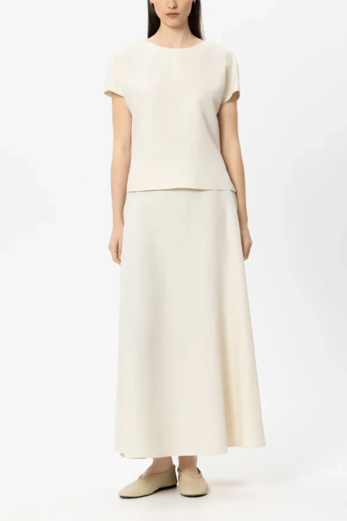 Przejdź do produktu LUISA CERANO Bluzka z mieszanki lnu z łańcuszkiem 