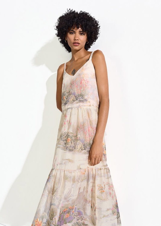 Przejdź do produktu RIANI Długa sukienka z nadrukiem 