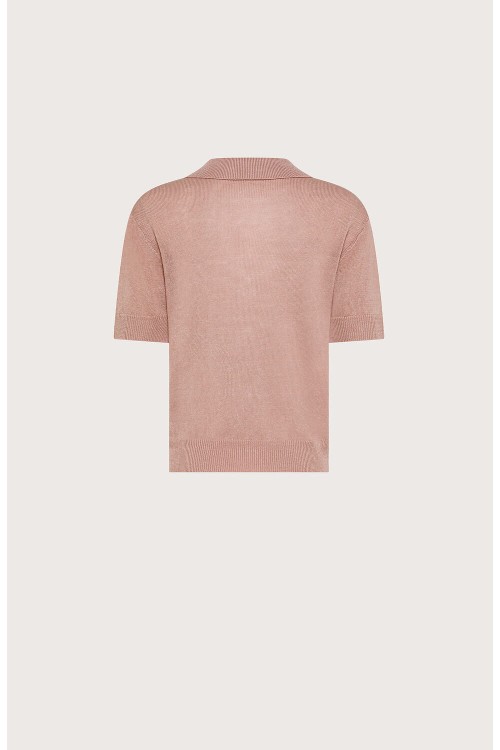 Przejdź do produktu SEVENTY  Koszulka polo z bawełny i lnu 