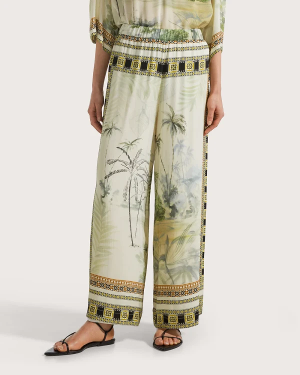 Przejdź do produktu SEVENTY Spodnie na gumce z drukowanej wiskozy 