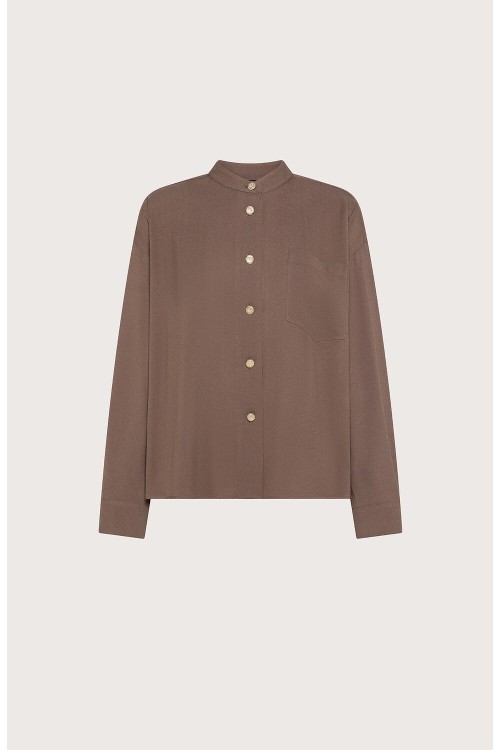 Przejdź do produktu SEVENTY Koszula ze stójką z wiskozy 