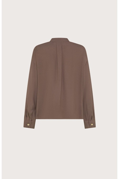 Przejdź do produktu SEVENTY Koszula ze stójką z wiskozy 