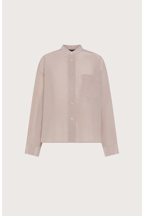 Przejdź do produktu SEVENTY  Bluzka koszulowa pudrowy róż 