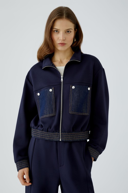 Przejdź do produktu OUI Bluza/kurtka granatowa na zamek 